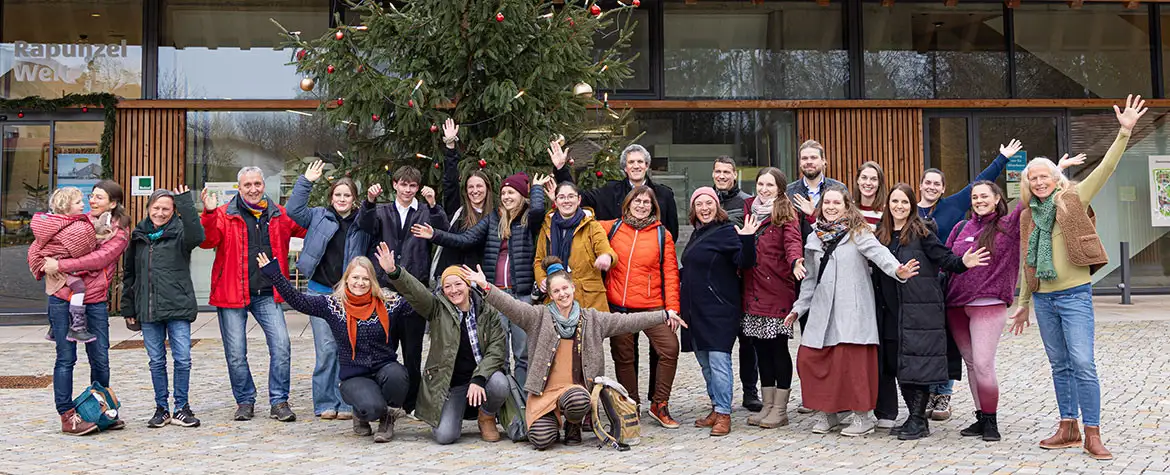 Presentation of donations to forest and nature kindergartens in December 2025 at the Rapunzel World Visitor Centre Presentation of donations to forest and nature kindergartens in December 2025 at the Rapunzel World Visitor Centre